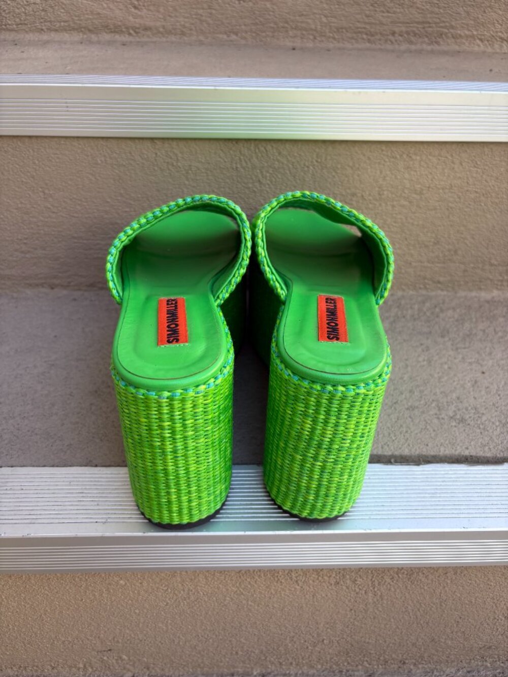 Simon Miller Green Woven Platform - Picture 5 of 10